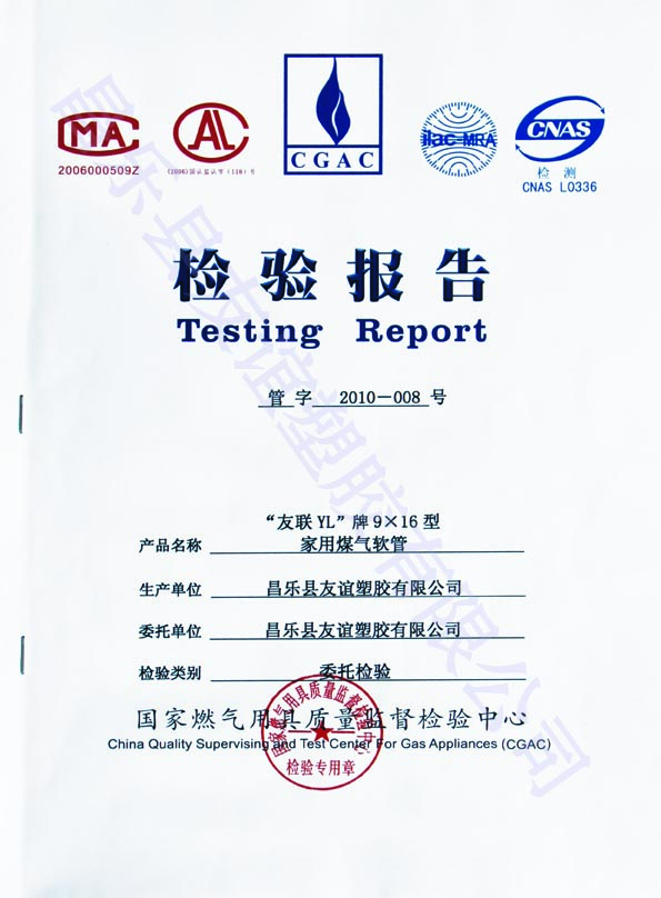 煤氣管檢測報告